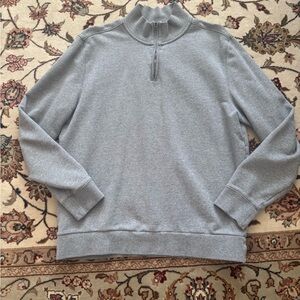 Charles Tyrwhitt Light Gray Quarter-Zip Sweater